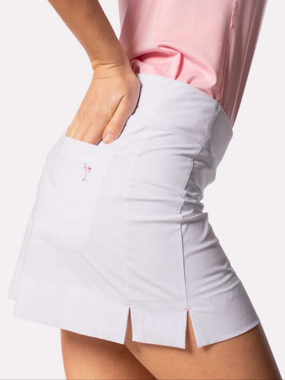 Golftini White Be An Athlete Skort Medium Long New